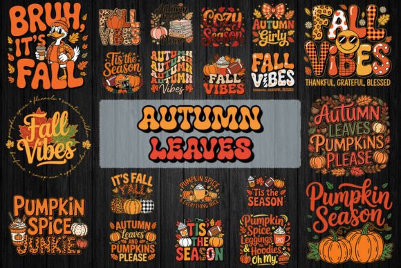 Autumn Vibes Graphics for T-Shirt Designs