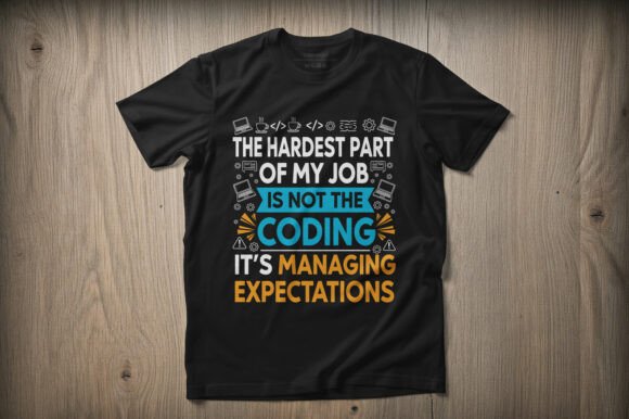 Coding Vs Expectations Tee: A Graphic Design Perspective