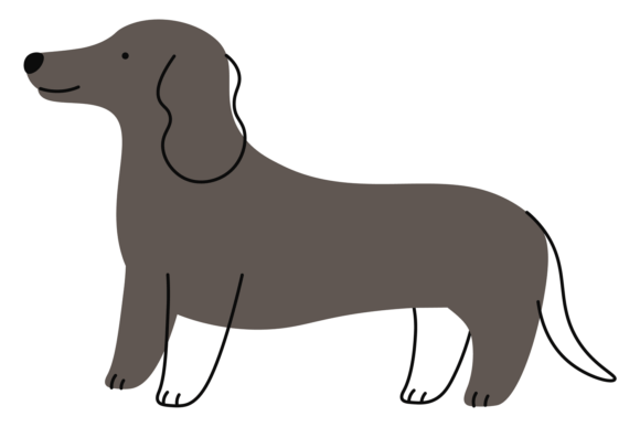 Dachshund Hand Drawn Icon for Branding and Marketing