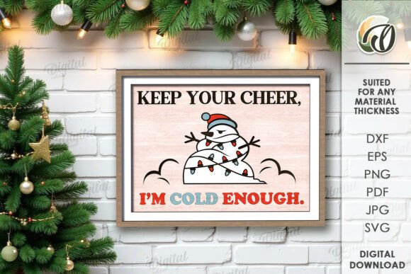 Fun Christmas Wall Art Laser Cut Graphics