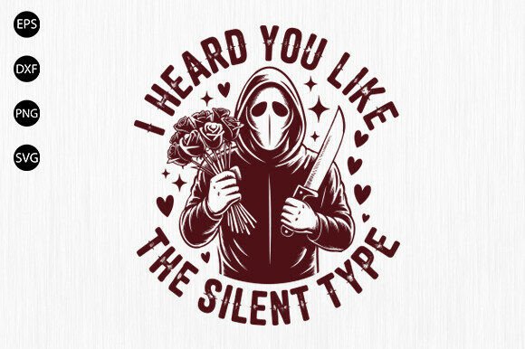 Funny Horror Valentine Svg for T-Shirt Designs