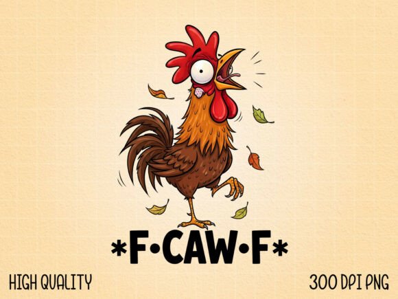 Funny Rooster Chicken SVG