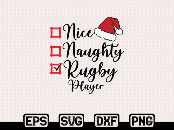 Funny Rugby Christmas SVG Graphics for T-Shirt Designs
