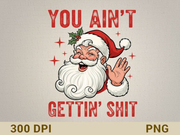 Funny Santa Christmas SVG Graphics for T-Shirt Designs