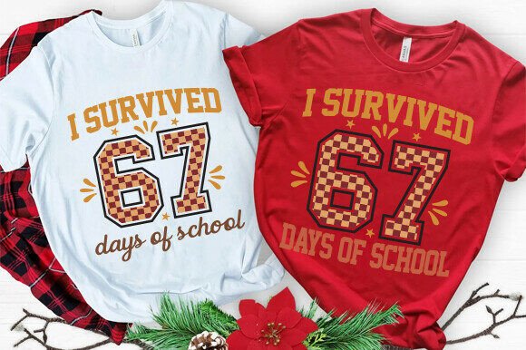 I Survived 67 Days of School Graphics