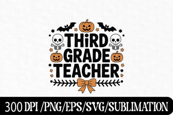 Spooky Halloween Graphics for Third Grade Teachers