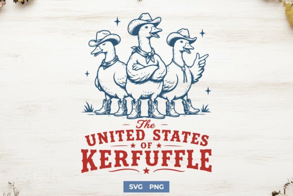The United States of Kerfuffle Funny SVG for Crafts and Graphics